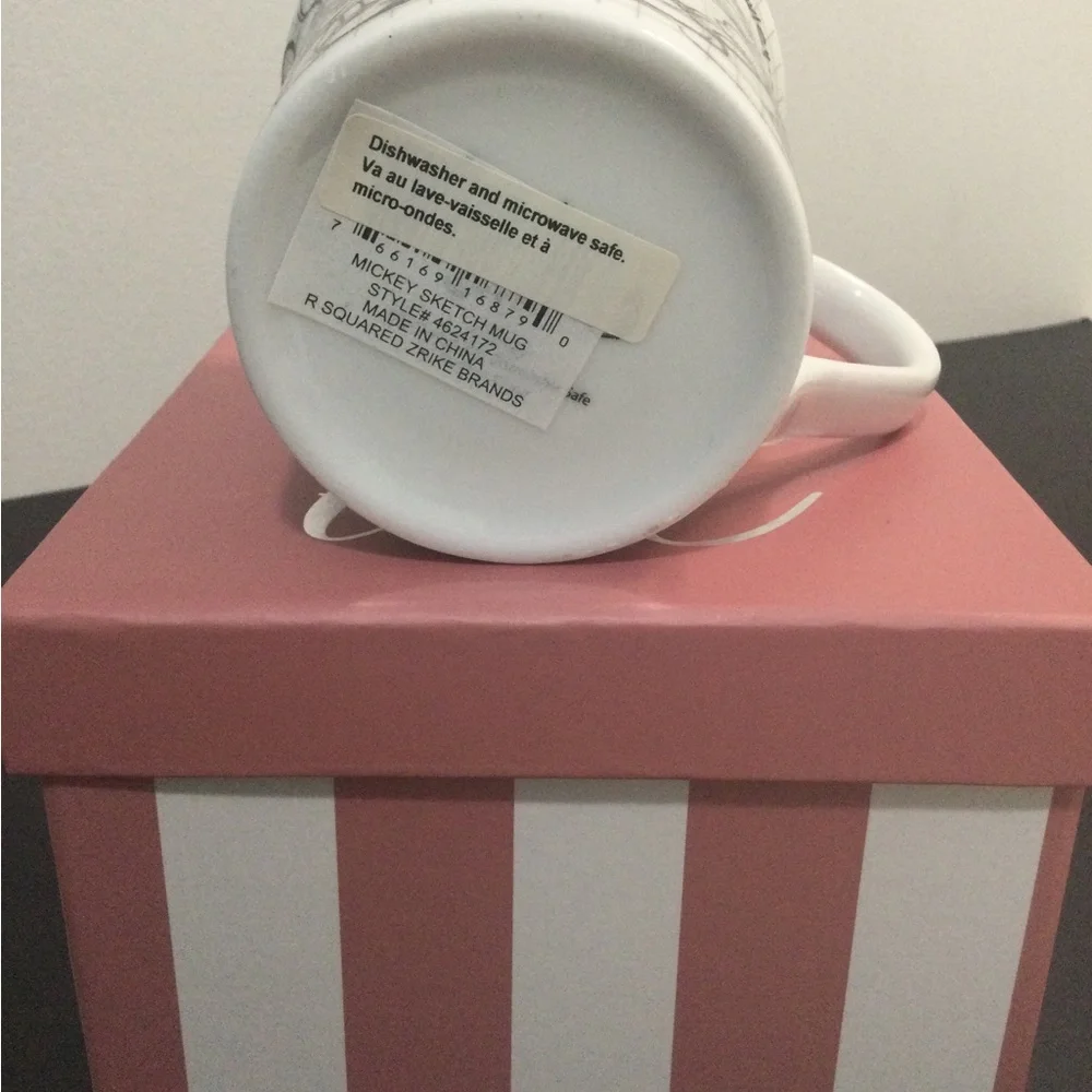 Disney White and Black Mickey Sketchbook Ceramic Mug - Picture 5 of 7